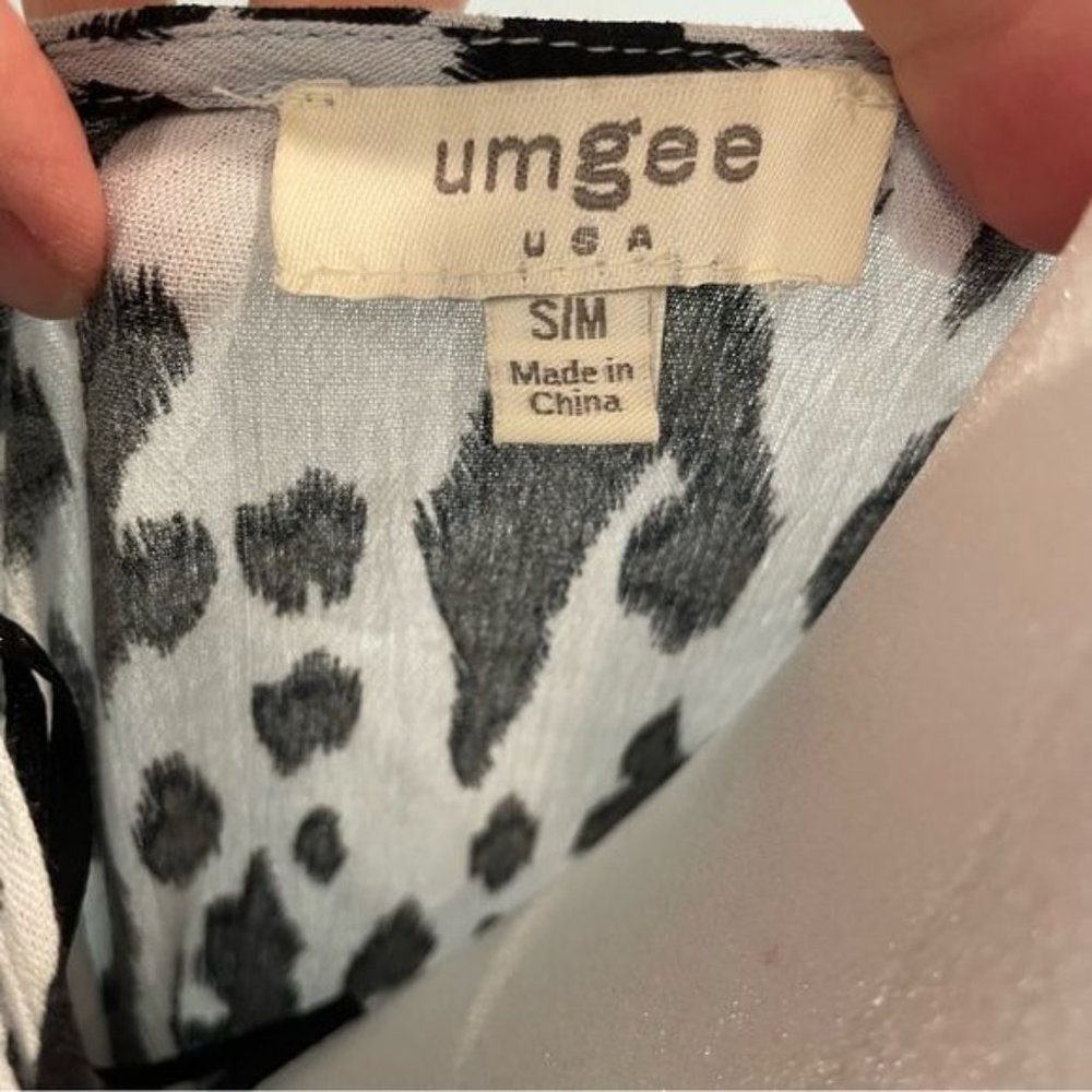 Umgee Leopard Print Open Front Oversized Rayon Ca… - image 4